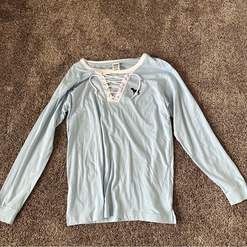 pink long sleeve top